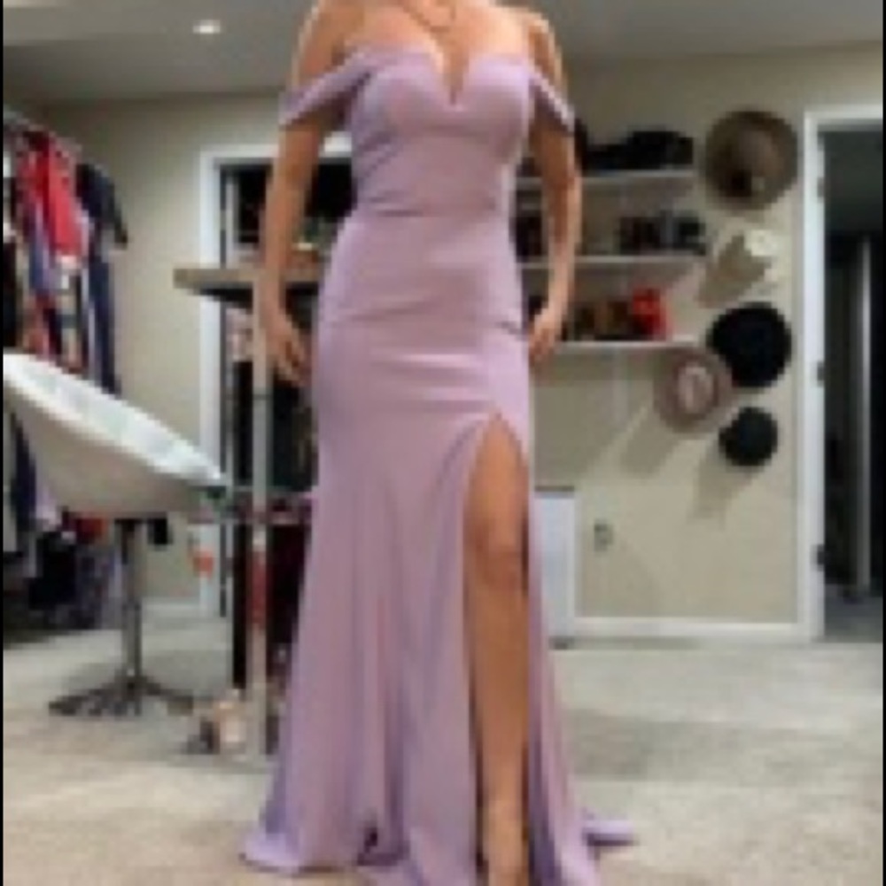 Lilac/lavender Xscape mermaid dress size 4